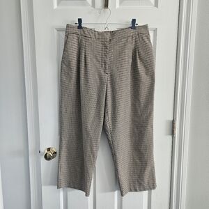 NWOT Rachel Zoe Houndstooth Straight Leg Trousers